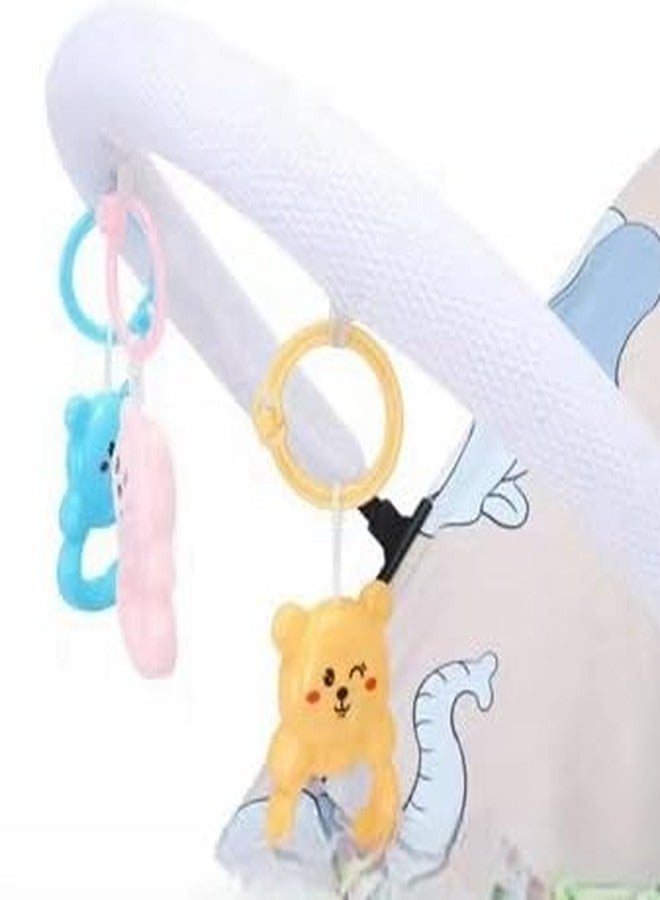 Grofly Baby Toy Pedal Piano Folding Rocking Chair Newborn Baby Gym Chair| Baby Portable Rocking Cradle Swing Bed Crib Bassinet with Music| 0-1 Years Old 3-6-12 Months Old - Image 4